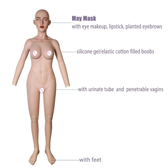 Factory Direct Supply Female silicone bodysuit One-piece With face mask Tight - Picture 4 of 6